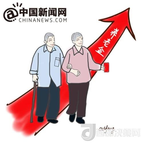 漫畫：養(yǎng)老金迎“14連漲”。 作者：王珊珊